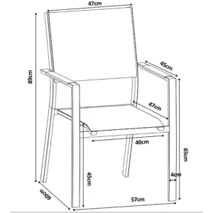 MALWIN FURNITURE SET 2 BAŠTENSKE STOLICE