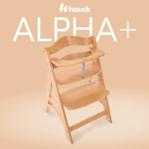 Hauck Alpha+ Natural drvena hranilica koja raste sa detetom, do 90 kg