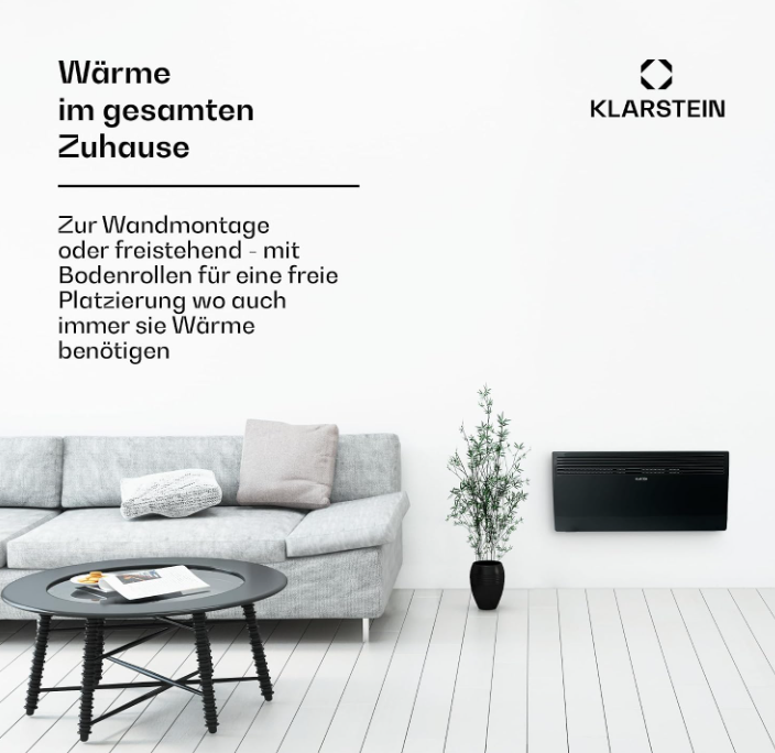 Zidni konvektor (Norveski radijator) sa termostatom i timerom Klarstein HotSpot Slim 2000W
