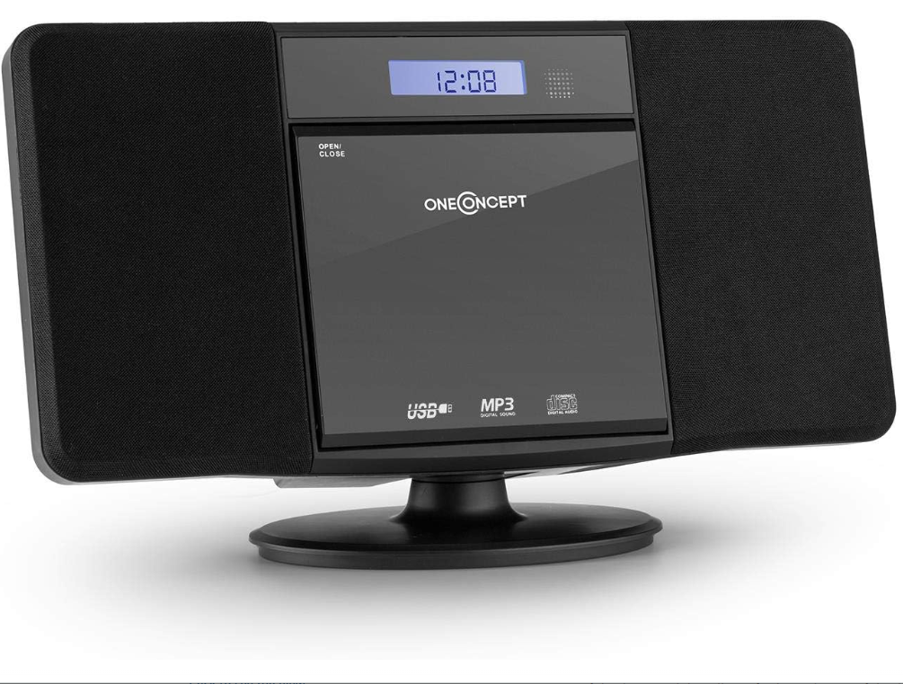 oneConcept V-13 BT stereo sistem sa CD, Bluetooth, USB i FM radiom