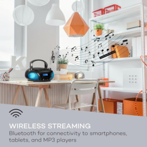 Karaoke boombox sa Bluetoothom, CD-om, mikrofonom i LED svetlima Auna Roadie Sing