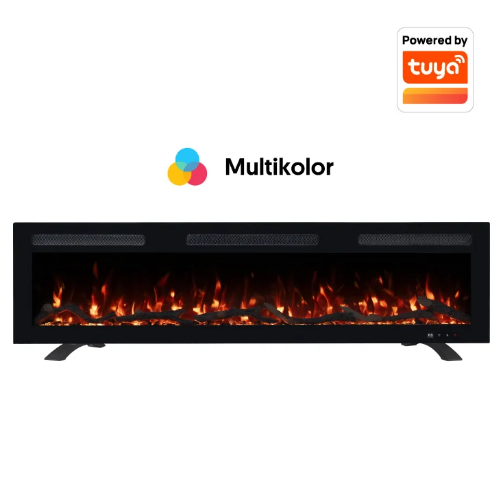 PROSTO smart el. 60" 3u1 multikolor s. kamin 1800W – EK60G15/WF (Crna) – fotografija 1