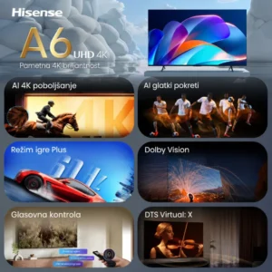 HISENSE 65 inča 65A6S 4K UHD LED Smart TV – HIS-65A6S – fotografija 4